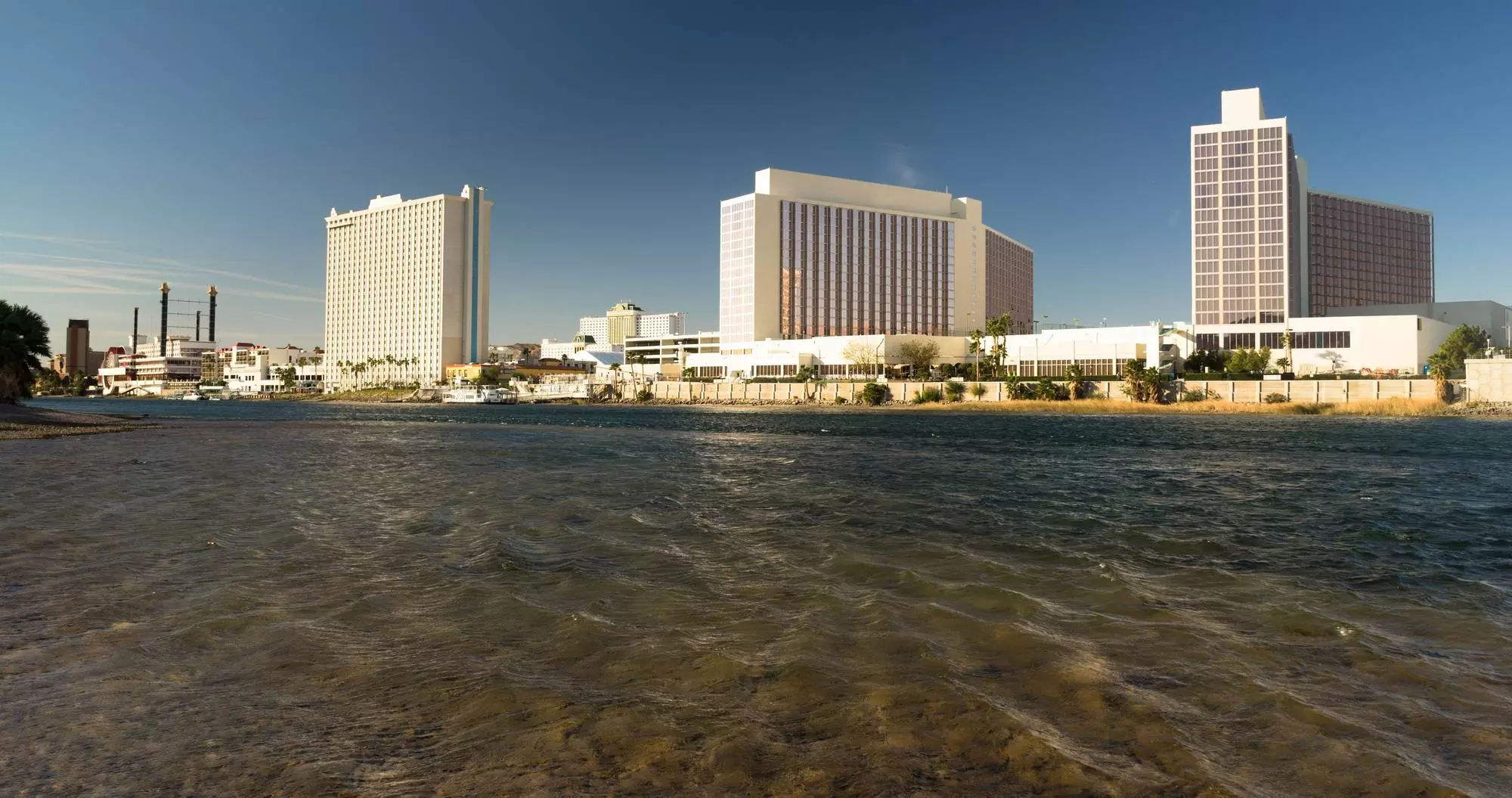 Laughlin Nevada Colorado River Waterfront Downtown City Skyline