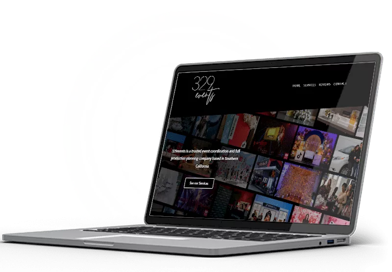 A laptop showcasing the 